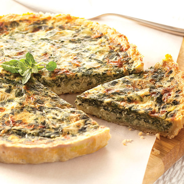 Spinach and Artichoke Quiche