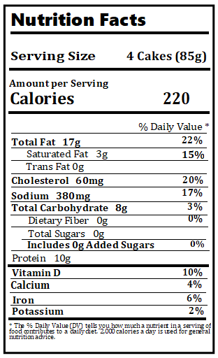 Original Nutrition Label