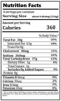 Original Nutrition Label