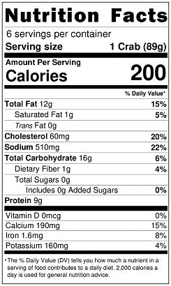 Original Nutrition Label