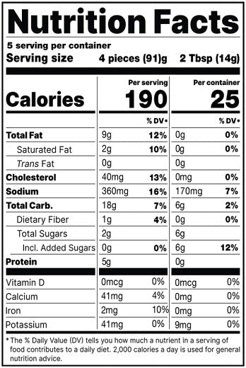 Old Nutrition Label