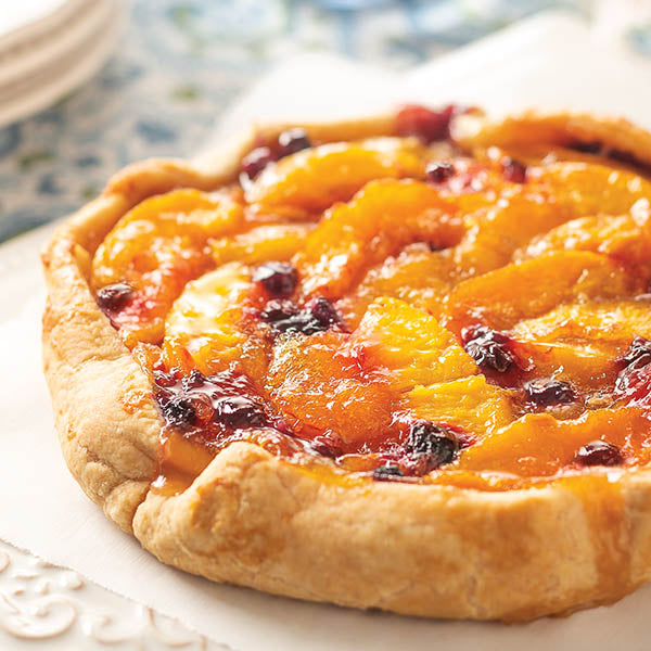 Peach and Blueberry Crostata
