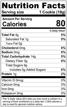 Original Nutrition Label