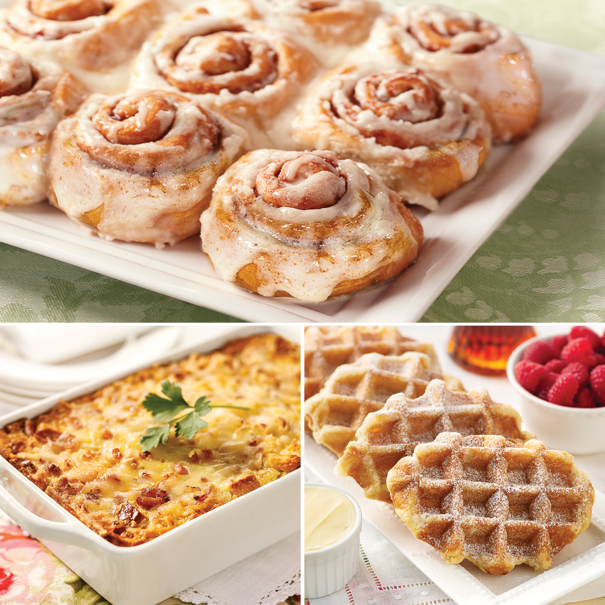 Sweet and Savory Brunch Trio