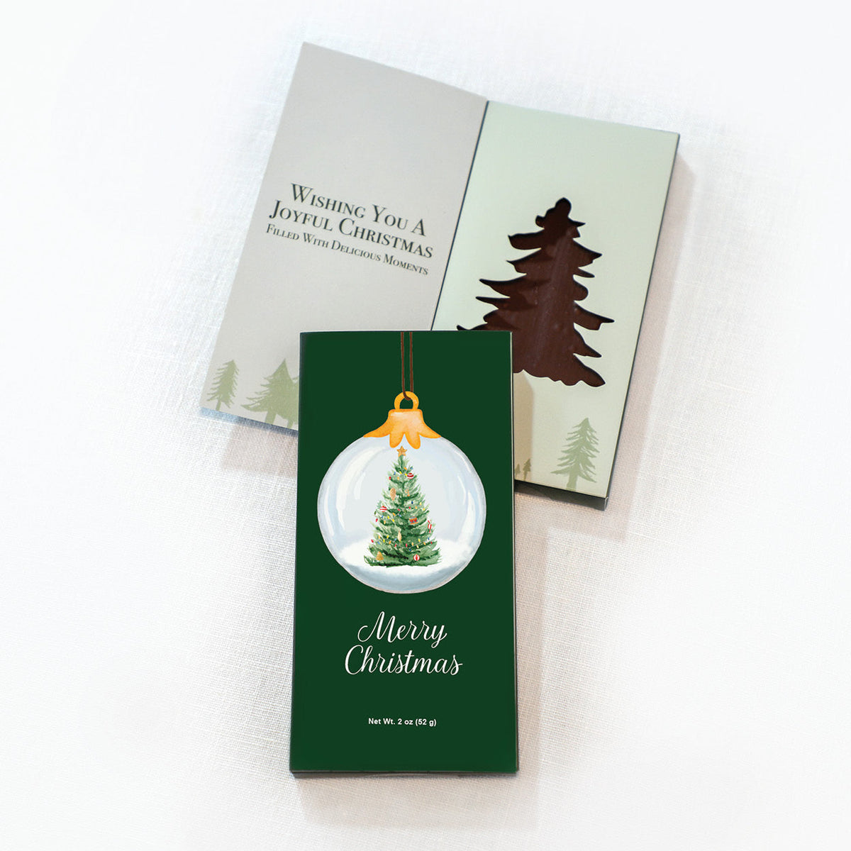 Chocolate Holiday Greeting Card Bundle of Four - Merry Christmas