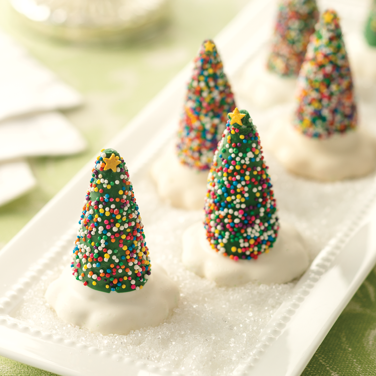 Christmas Tree Truffles, twelve trees