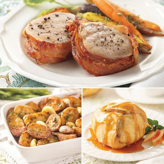 Bacon Wrapped Pork Medallion Dinner