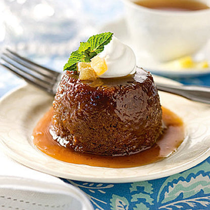 and Sticky Toffee Pudding (bottom right)
