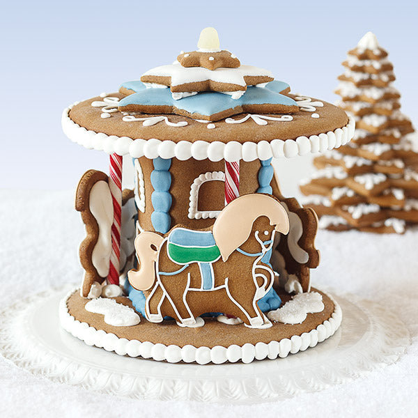 Nordic Gingerbread Cookie Horse Carousel
