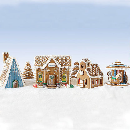 Nordic Gingerbread Cookie Village featuring the Gingerbread Chalet