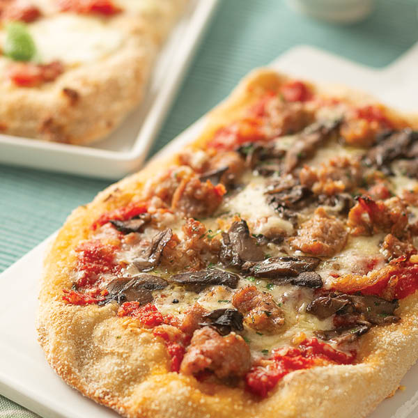 Artisanal Sausage & Mushroom Pinsa Pizza
