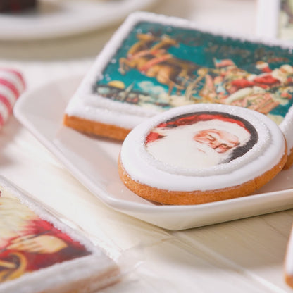 Nostalgic Holiday Postcard Cookies